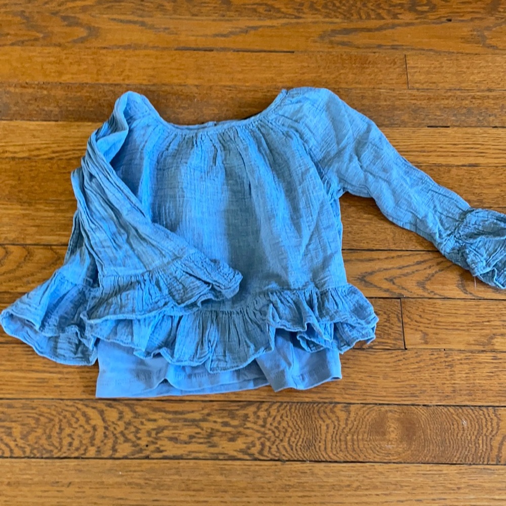 Polo Ralph Lauren denim blue blouse sz 3T